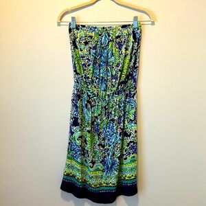 Lilly Pulitzer, cotton strapless dress size XS